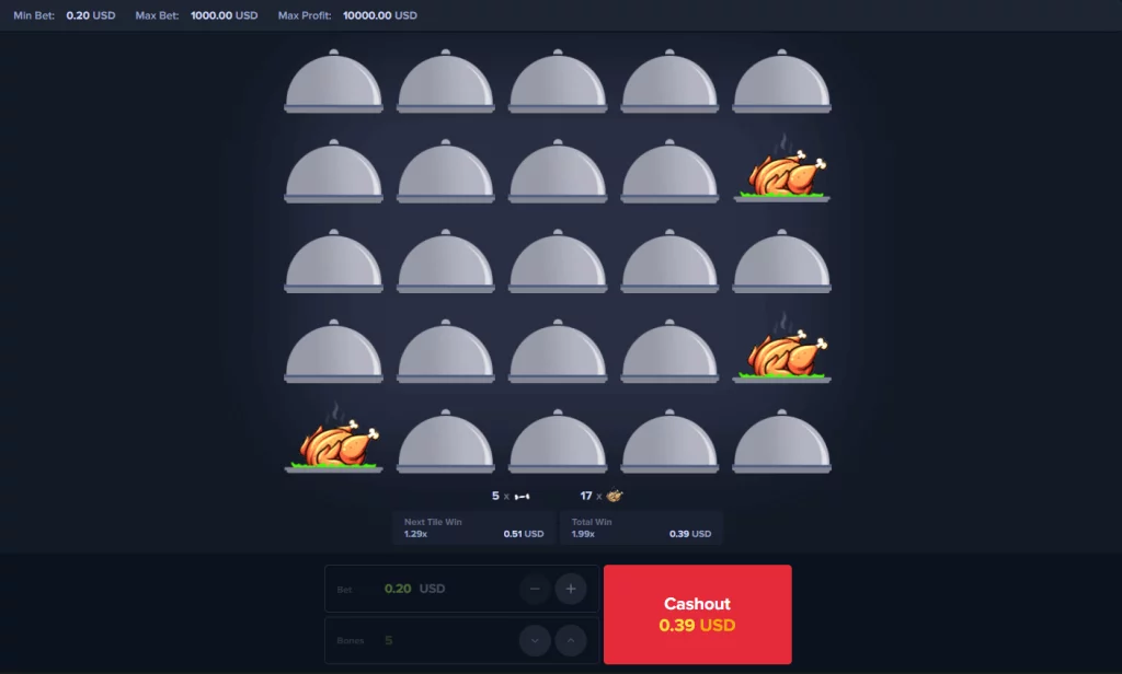 jeu du poulet casino